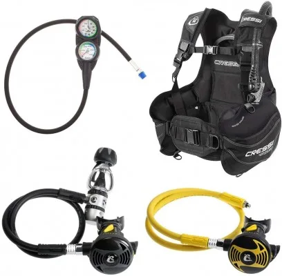 Cressi Start BCD Regulator Scuba Gear Package