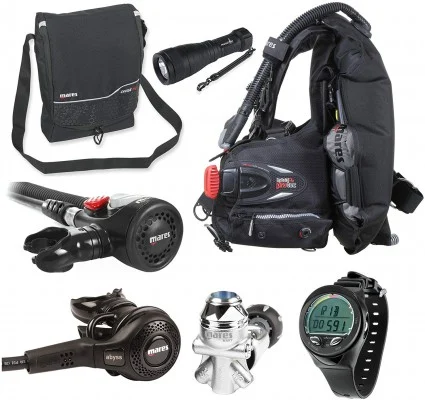Mares Abyss 22 Navy Regulator Scuba Diving Package