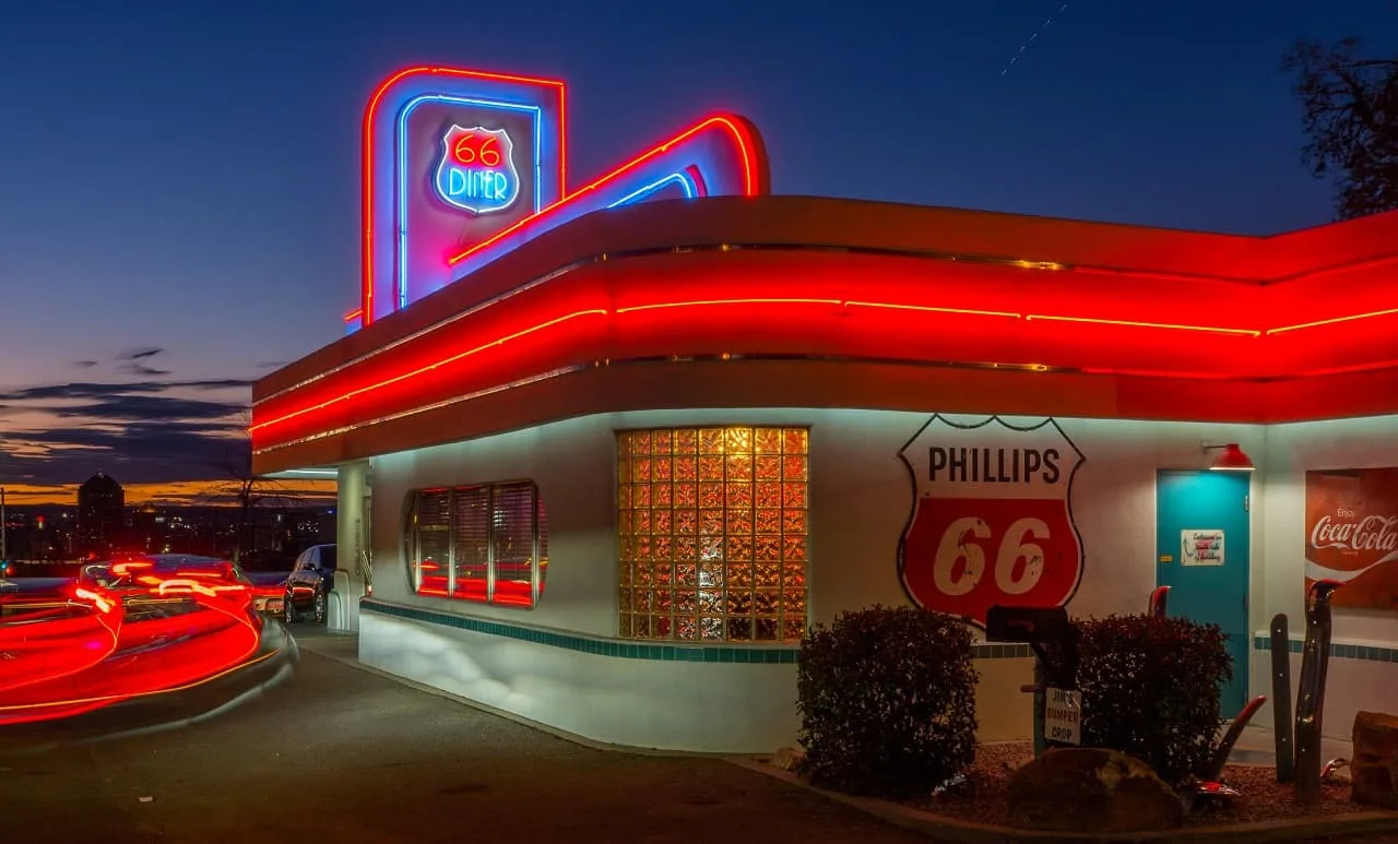 Classic 66 Diner along Route 66 in Albuquerque, NM Classic 66 Diner along Route 66 in Albuquerque, NM