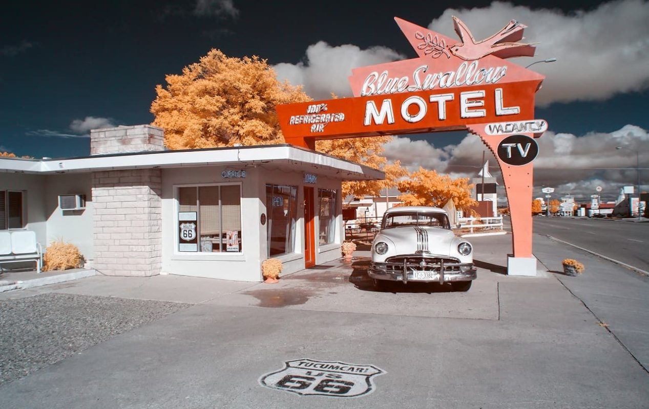 Blue Swallow Motel in Tucumcari along Route 66 in New Mexico