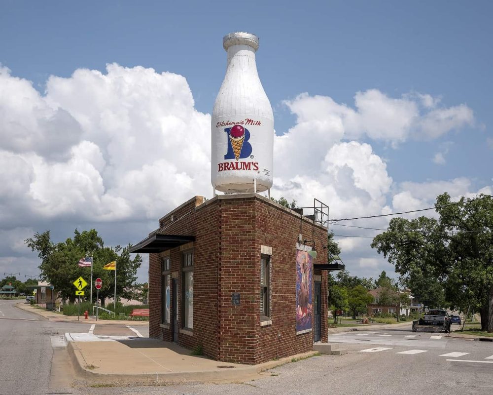 The Historic Milk Bottle Grocery in Oklahoma City