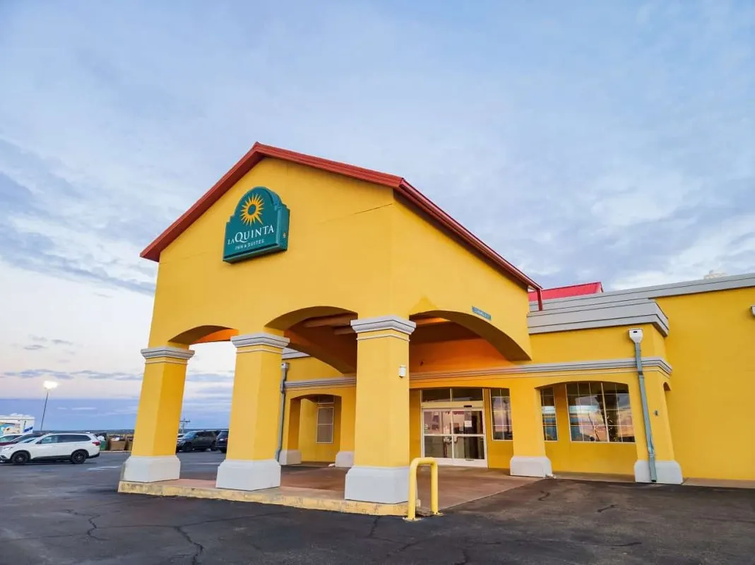 Exterior view of the La Quinta Inn and Suites Exterior view of the La Quinta Inn and Suites