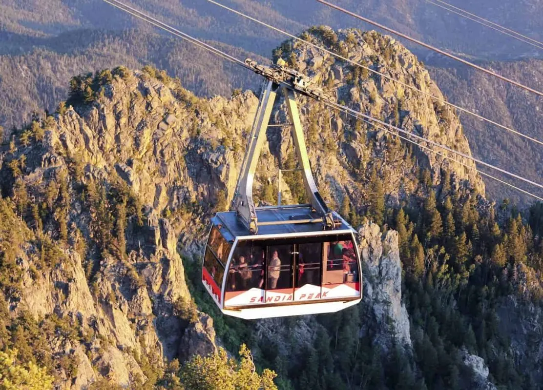 The Sandia Peak Aerial Tramway Observation Deck The Sandia Peak Aerial Tramway Observation Deck