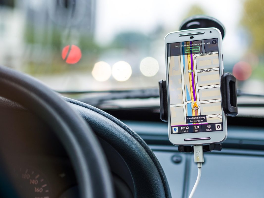 Phone Charged on Route 66 Road Trip